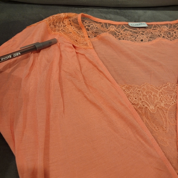 La Perla Magnolia Lace Trim Nightgown SZ Small - Picture 10 of 11